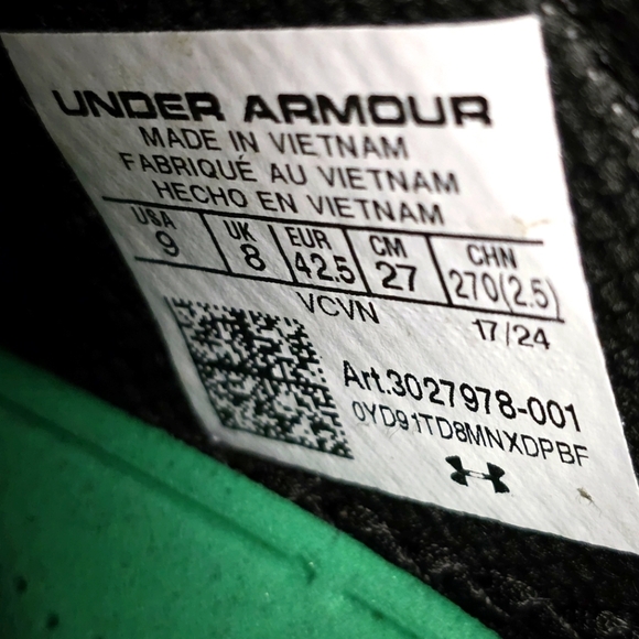 Under Armour Blur Smoke Suede 2.0 MC Football Cleats Mens Size 9 3027978-001 New - Picture 4 of 10